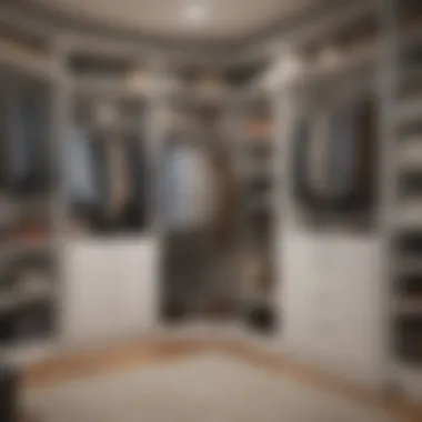 Transformative Space Management Techniques Before and after transformation of a cluttered closet to a tidy storage area.