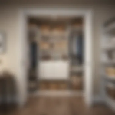 Innovative Storage Solutions for Small Spaces Innovative storage bins and labels neatly arranged in a small closet.