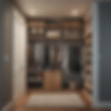 Maximizing Vertical Space for Storage Solutions Creative use of vertical space in a small closet with hanging organizers.