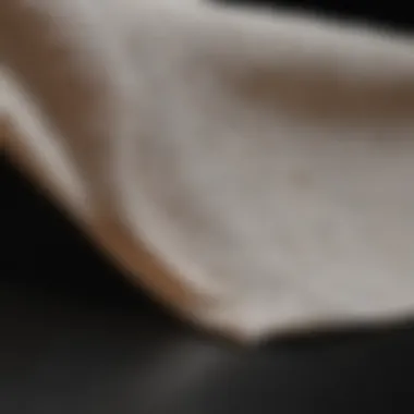 Close-up of microfiber cloth for delicate cleaning