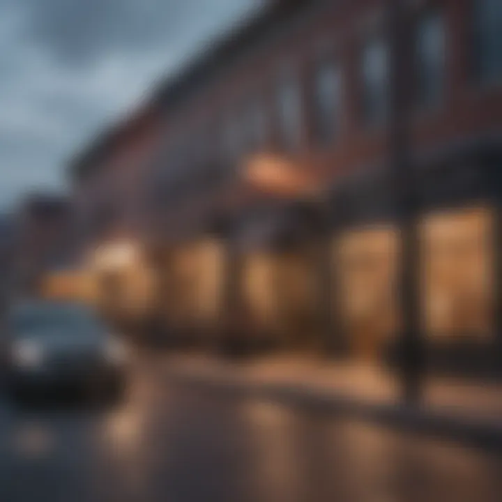 A vibrant street scene in a popular Baltimore neighborhood, illustrating local culture.