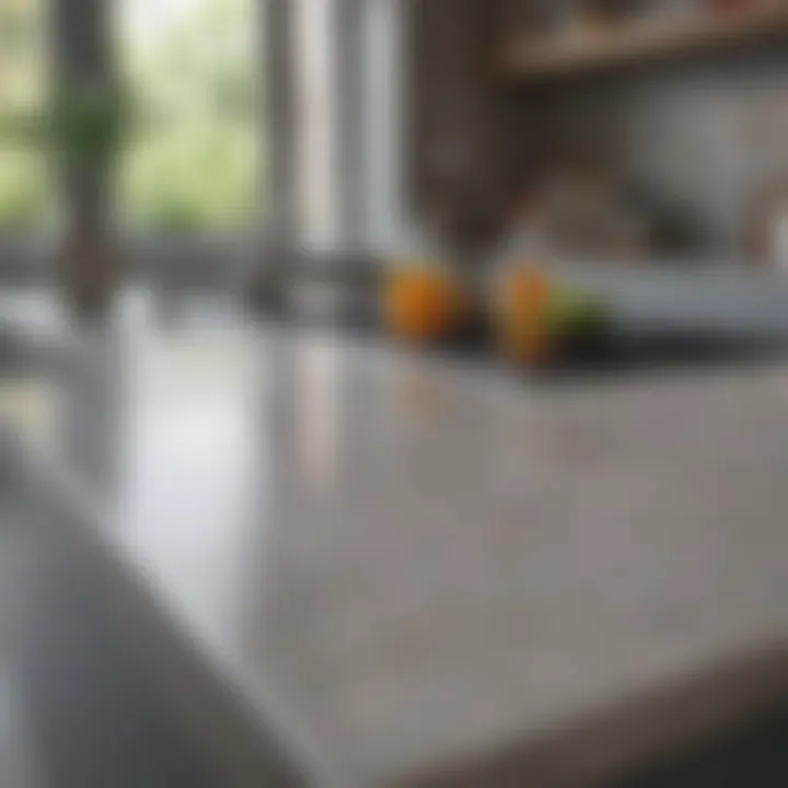 Thoroughly disinfected kitchen counter using natural methods