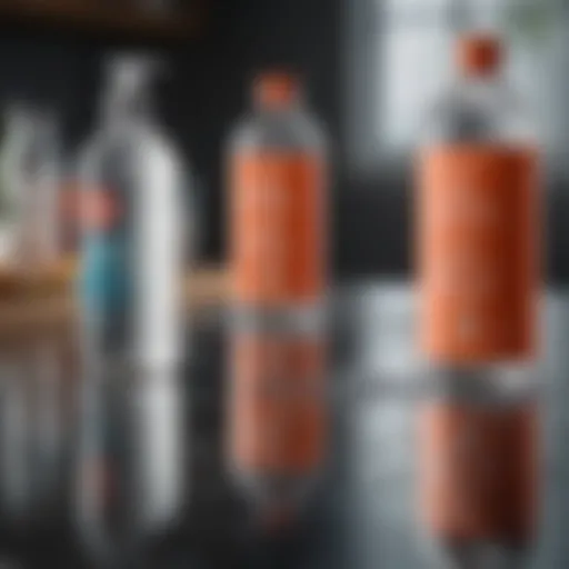 Natural cleaning ingredients such as vinegar and baking soda
