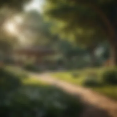 A serene park scene ideal for casual meetups and discussions.