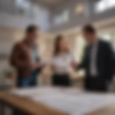 Discussion of a lease agreement Landlord and tenant discussing a lease agreement