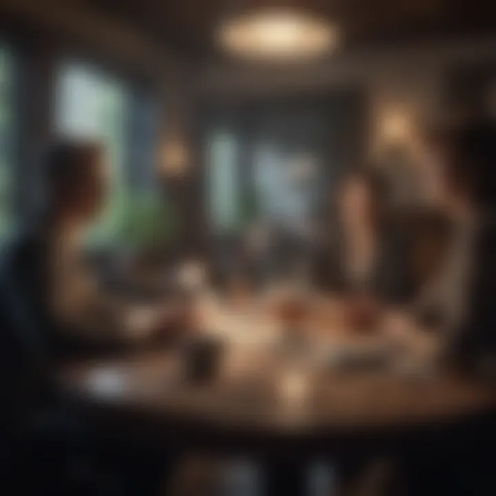 A thoughtful negotiation discussion at a table