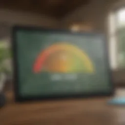 A visual representation of credit score metrics
