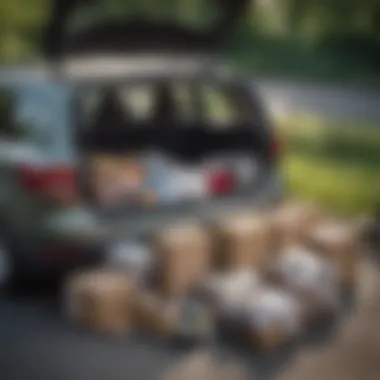 An individual packing items into a car, ready for the next chapter.