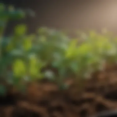 Exploring Light Spectrums for Optimal Plant Growth Close-up of different light spectrums for plant growth