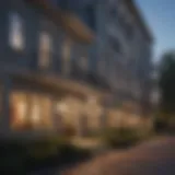 Elegant exterior view of Park Laurel Apartments showcasing modern architecture