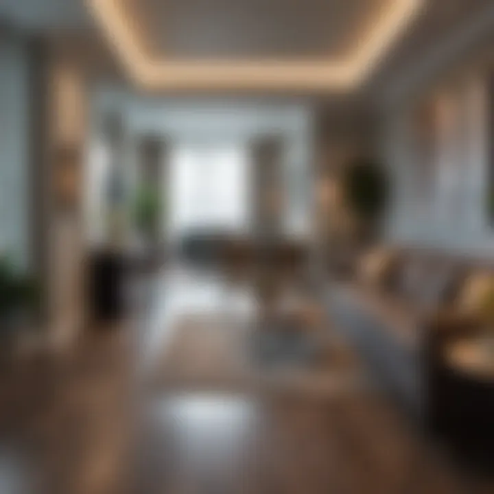 Modern living spaces within Park Laurel Apartments showcasing interior design