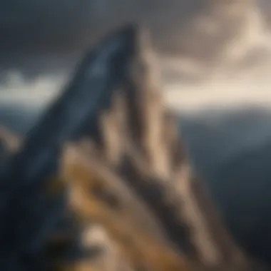 A mountain peak representing achievement