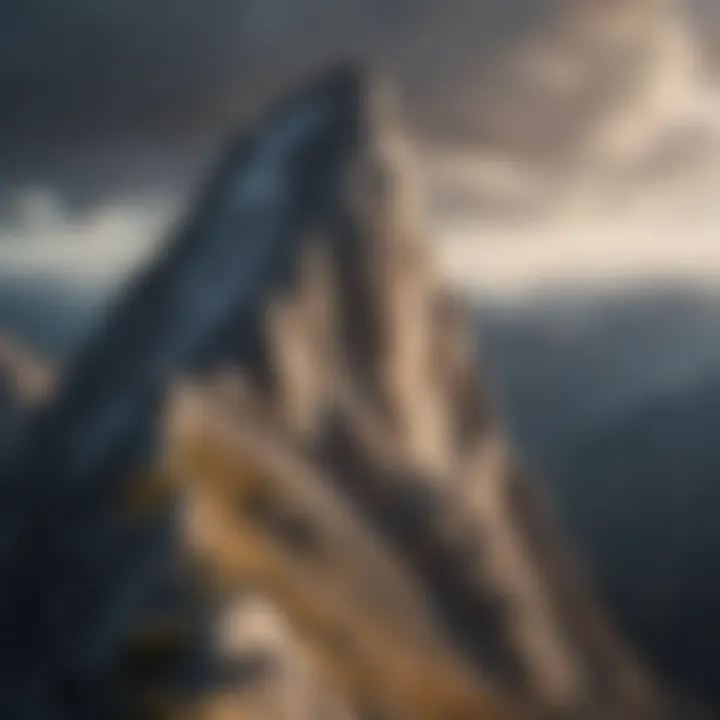 A mountain peak representing achievement