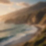 Scenic view of California coastline