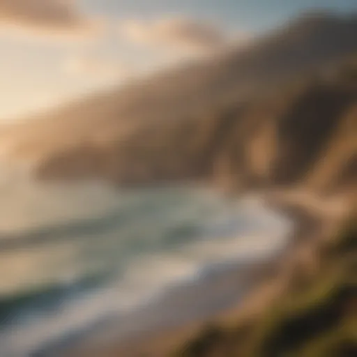 Scenic view of California coastline