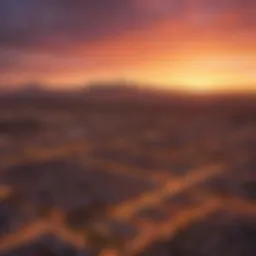 A stunning sunset over the Phoenix skyline showcasing vibrant colors.