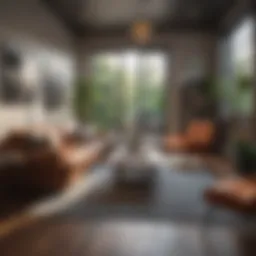 Cozy room interior in Los Angeles