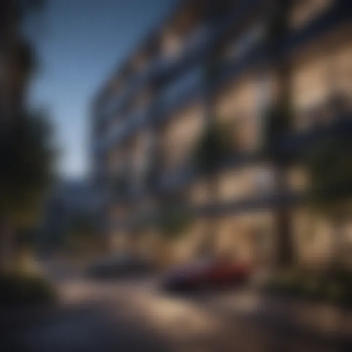 Comparison of a modern condo and a traditional apartment building
