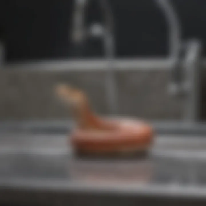 Close-up of a plumber's snake in action