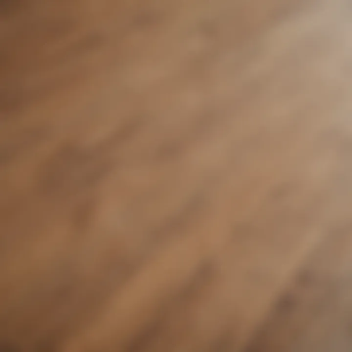 Close-up of laminate flooring showcasing its texture and finish