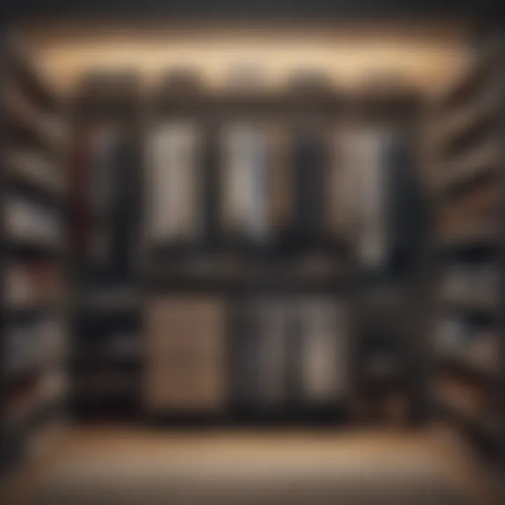 Creative clothing arrangement in a compact closet