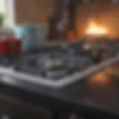 Essential Cleaning Tools for Stove Tops Cleaning tools and products laid out for effective use