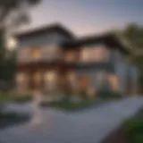 Modern architectural design of Sylvan Homes in Dallas showcasing unique exterior features