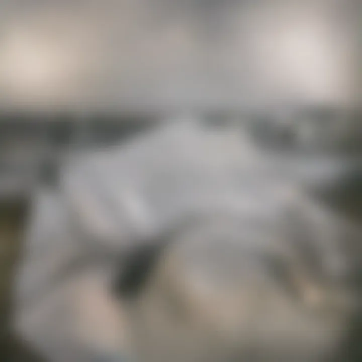 An elegant finished duvet presentation on a bed