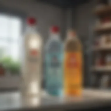 Comparison of white vinegar and commercial disinfectants