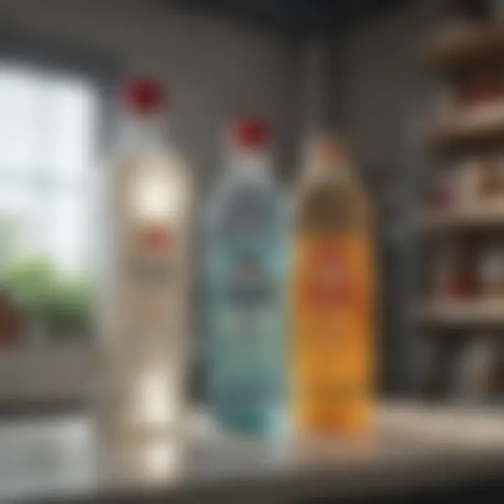 Comparison of white vinegar and commercial disinfectants