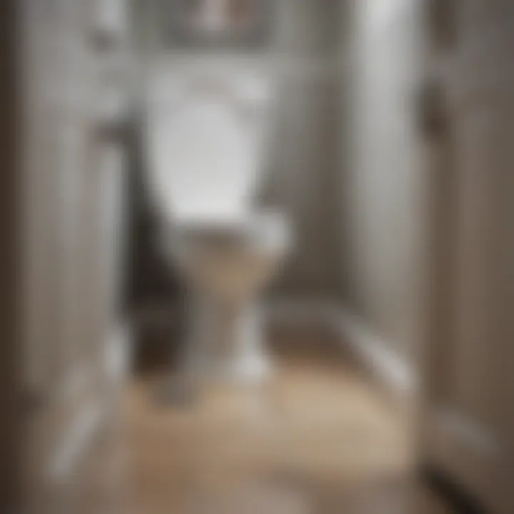 A person applying drain cleaner safely