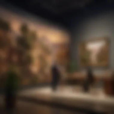 Educational program in action at the museum with participants engaging with art