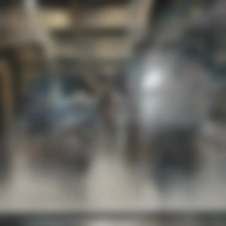 A bustling subway station reflecting the public transportation system.