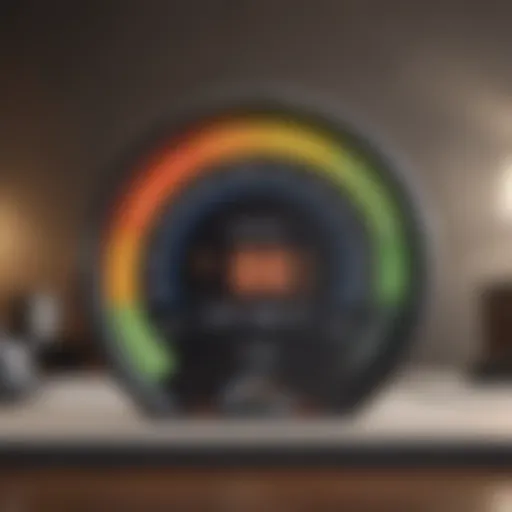 A visual representation of credit score metrics