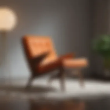 A close-up of iconic mid-century modern chair design