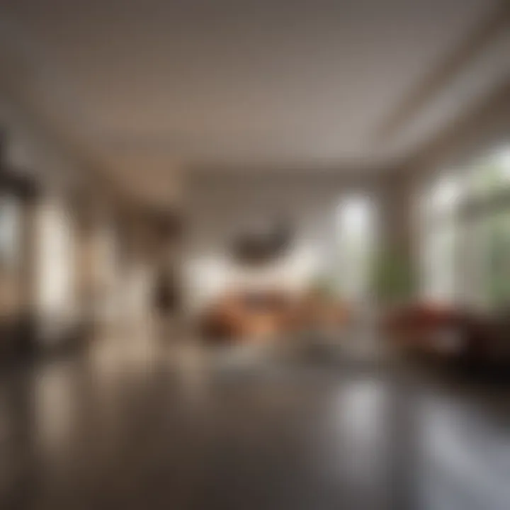 Interior space planning based on square footage