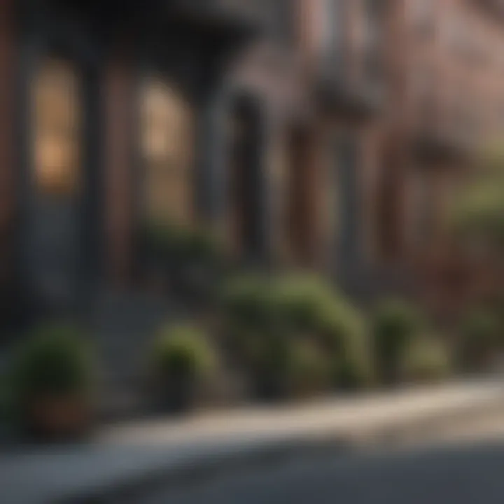 Charming neighborhood street in Brooklyn, showcasing architecture