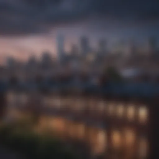 Stunning skyline view of Brooklyn homes