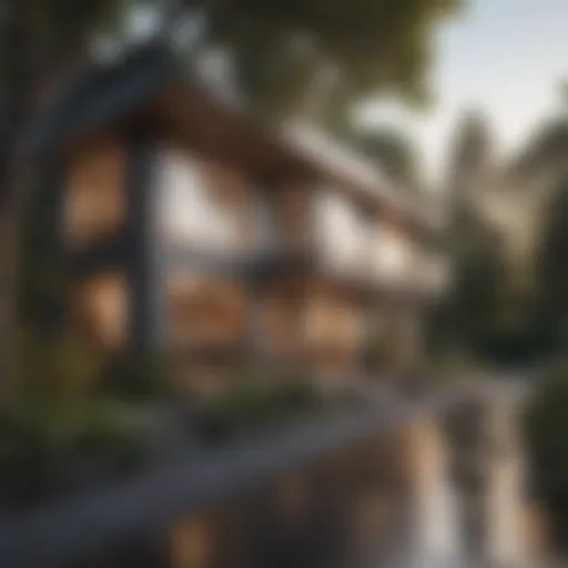 A serene residential neighborhood