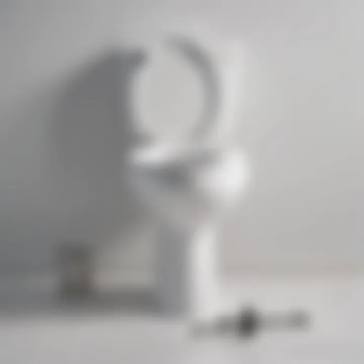 Toilet auger tool displayed on a white background