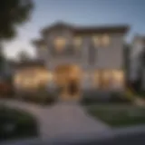 Residential area in Irvine showcasing diverse housing options