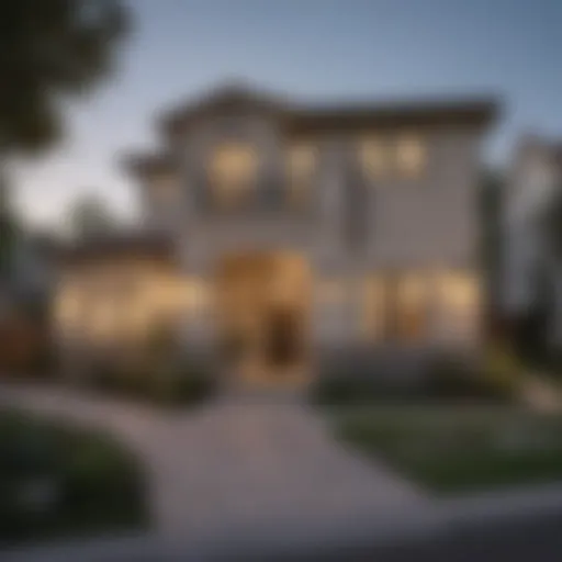 Residential area in Irvine showcasing diverse housing options