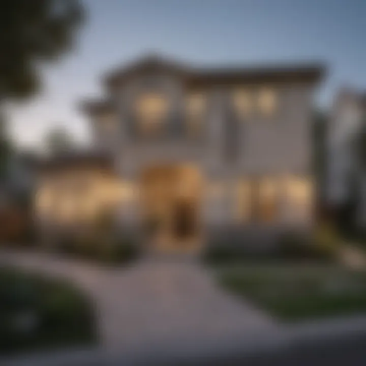 Residential area in Irvine showcasing diverse housing options