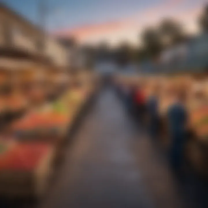 Vibrant local market reflecting community spirit in a San Diego neighborhood