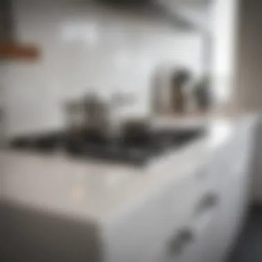 Elegant white stove top in a modern kitchen setting