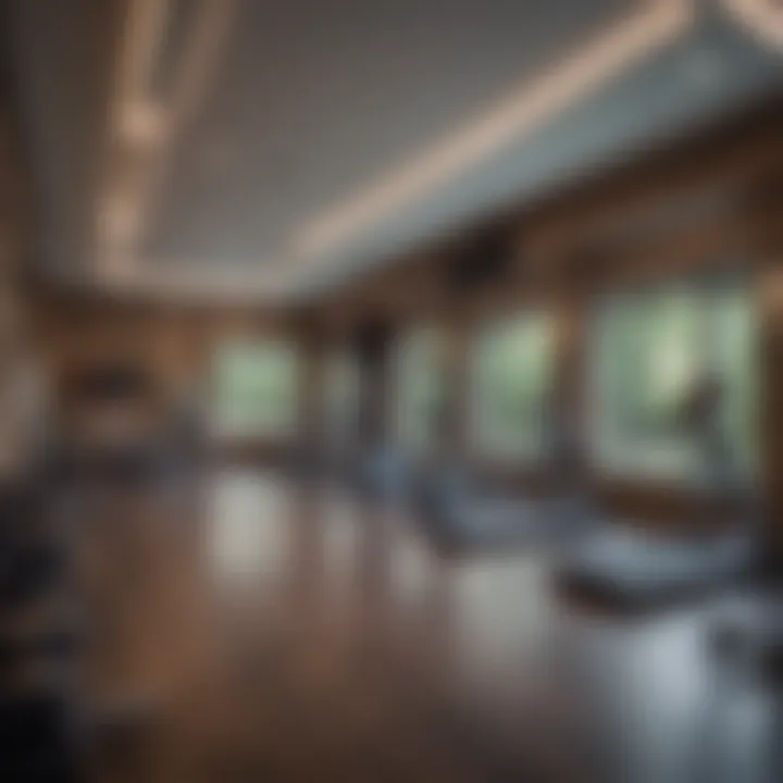 Luxurious amenities in the Woodland Heights Apartments fitness center